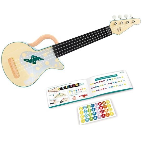 Hape Early Melodies Ξύλινη Κιθάρα Ukulele Rock N Roll E0626
