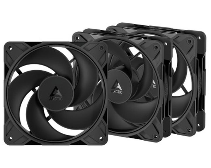 ARCTIC P12 Pro REVERSE - 3 Pack - 120mm Case Fan - fluid dynamic -  3000 RPM - PWM