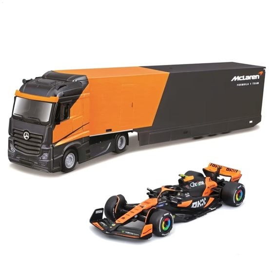 Bburago - Mercedes Racing Hauler McLaren MCL38 #4 Norris 1:43 18/38401