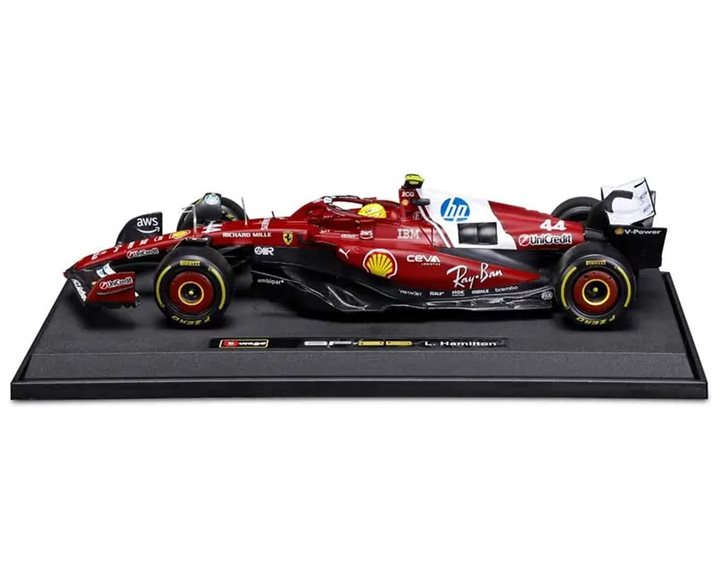 Bburago 1/18 Ferrari SF-25 2025 Formula 1 Season - #44 Lewis Hamilton 18/16816