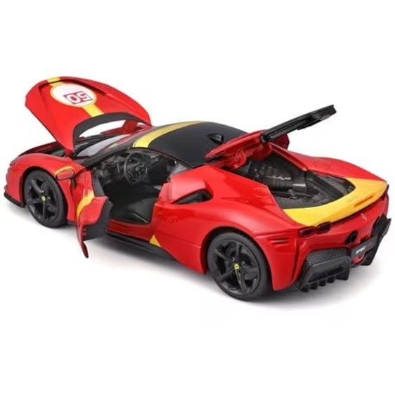 Bburago 1:18 Ferrari RandP Sf90 Stradale Assetto Fiorano, Red 50 18/16021