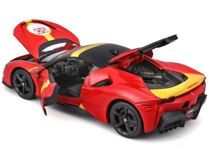Bburago 1:18 Ferrari RandP Sf90 Stradale Assetto Fiorano, Red 50 18/16021