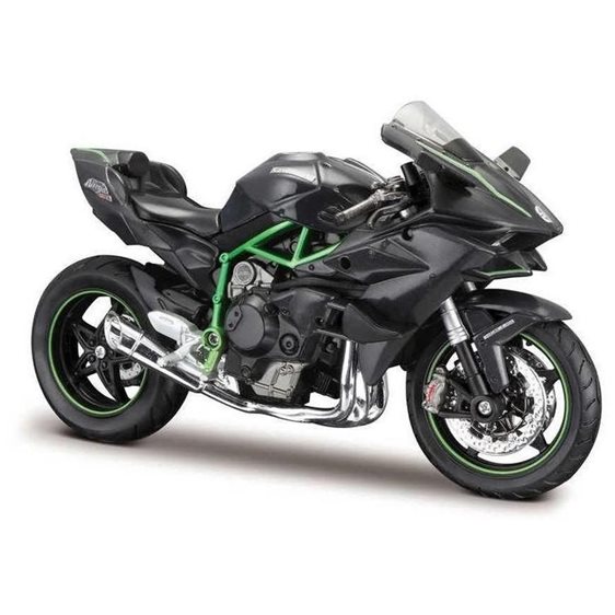 Maisto 1:12 Scale Assembly Line Kawasaki Ninja H2R Diecast Model Kit, Grey 48/39198