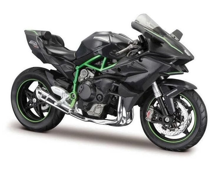 Maisto 1:12 Scale Assembly Line Kawasaki Ninja H2R Diecast Model Kit, Grey 48/39198