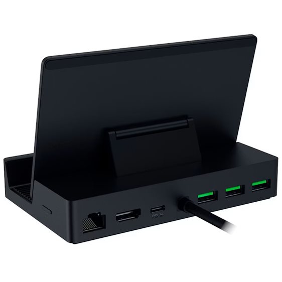 Razer Handheld Dock Chroma - Steam Deck, Switch 2, Smartphones, Tablets - USB C/USB A/HDMI/GbE/100W