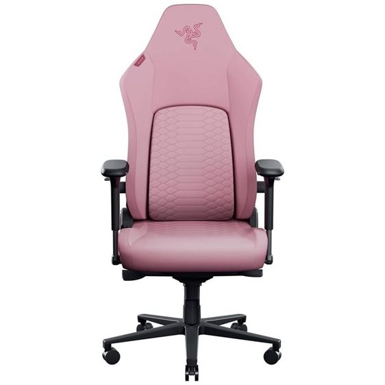 Razer Iskur V2 NewGen Quartz - Lumbar Support - Leather with CoolTouch - Steel Frame - 136 kg