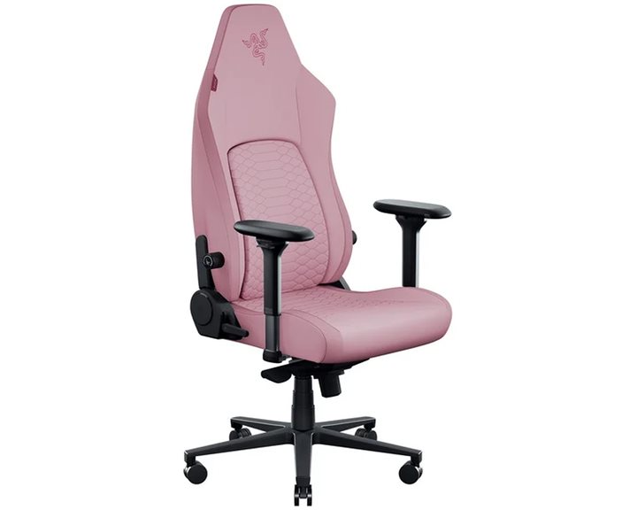Razer Iskur V2 NewGen Quartz - Lumbar Support - Leather with CoolTouch - Steel Frame - 136 kg