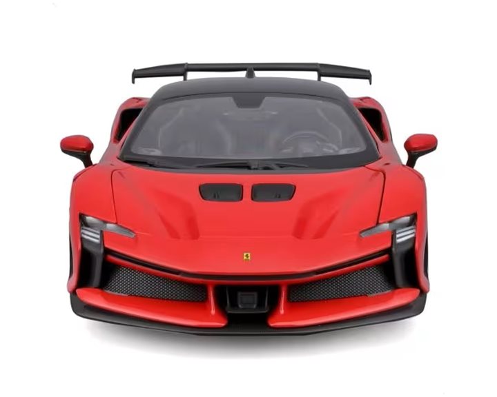 Bburago Sf90 XX Stradale Red With Black Top Race + Play Series 1/18 Diecast Model Car 16020rd 18/16020 RED
