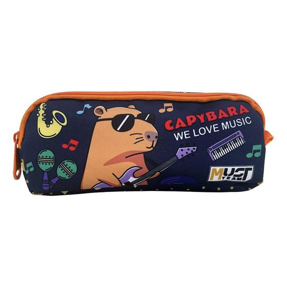 Κασετίνα Must Team Energy 2 Φερμουάρ 21x6x9cm Capybara 000587646