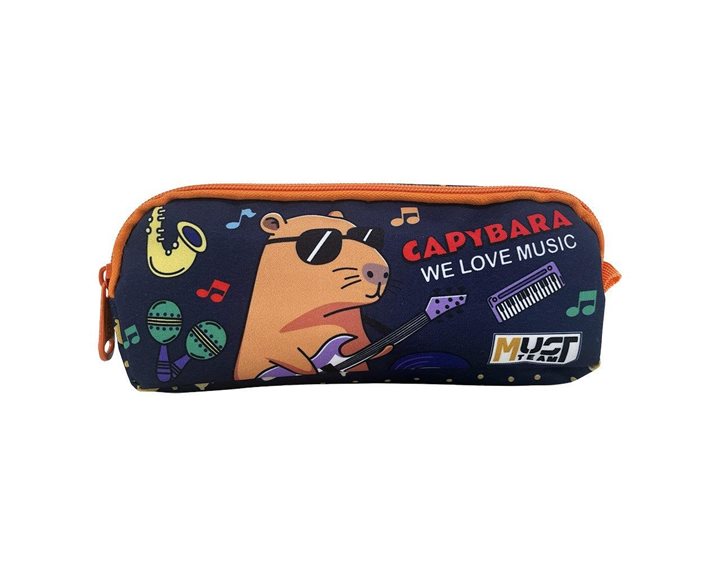 Κασετίνα Must Team Energy 2 Φερμουάρ 21x6x9cm Capybara 000587646