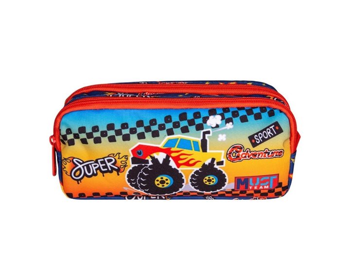 Κασετίνα Must Team Energy 2 Φερμουάρ 21x6x9cm Monster Car 000587446