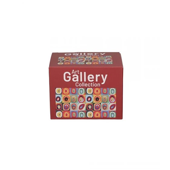 Πορσελάνινη κούπα Barrel 430ml Squares with Circles Wassilly Kandinsky