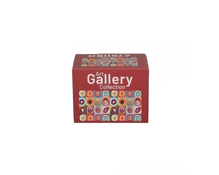 Πορσελάνινη κούπα Barrel 430ml Squares with Circles Wassilly Kandinsky