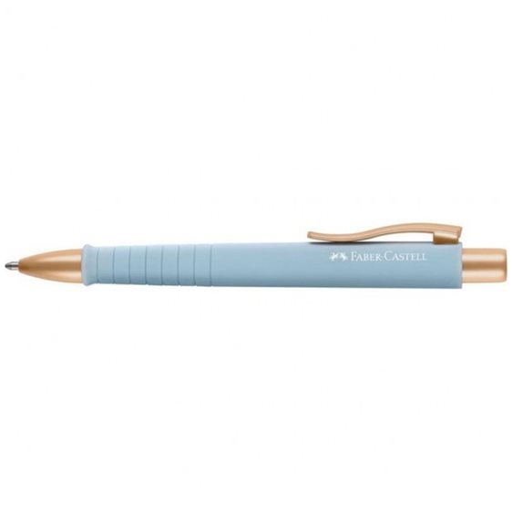 Στυλό Faber Castell Poly Ball XB Γαλάζιο Χρυσό