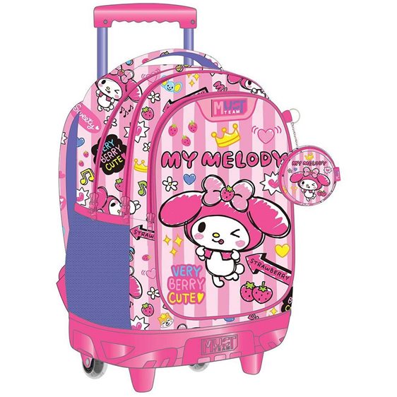 Τσάντα Τρόλεϊ Must Team 34x20x44cm 3 Θήκες My Melody Pink Bow 000490309
