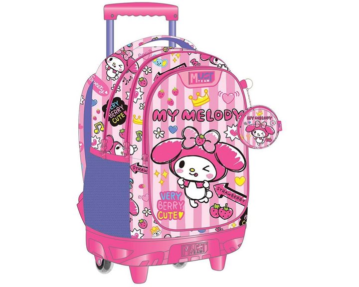 Τσάντα Τρόλεϊ Must Team 34x20x44cm 3 Θήκες My Melody Pink Bow 000490309