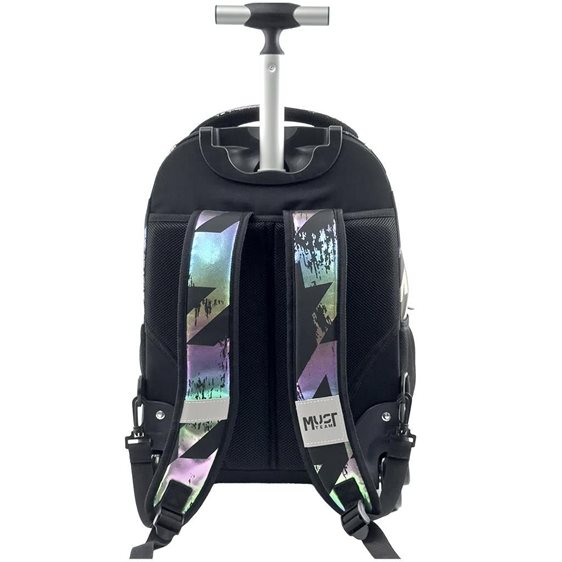 Τσάντα Τρόλεϊ Must Team 31x22x45cm 3 Θήκες Hologram Χρώματα 000587714