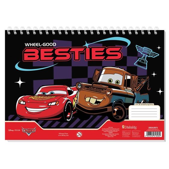 Μπλοκ Ζωγραφικής Α4 30Φ.Cars 000565875