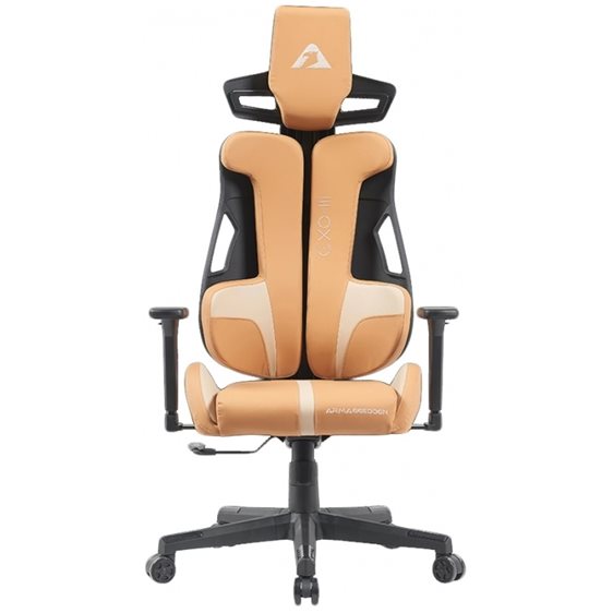 ARMAGGEDDON VEGAN LEATHER ERGONOMIC BACK GAMING CHAIR EXO III HONEY BOURBON