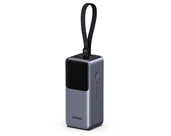 Power Bank 20000mAh PD 130W UGREEN PB723 55365B 2 Θέσεων, με καλώδιο USB-C Γκρι