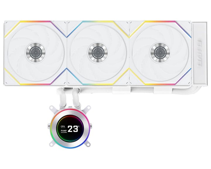 Lian Li HydroShift II LCD-C 360 RGB CL fan White - AIO CPU Liquid Cooler with CL ARGB Fans