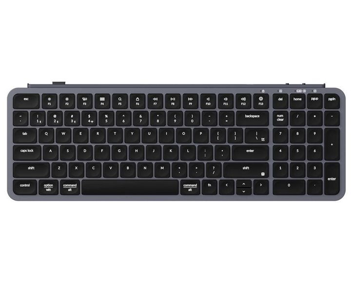 Keychron B2 Pro (B2P-K1) Ultraslim Mini Wireless BT Keyboard ZMK Online customize Space Grey 96% US
