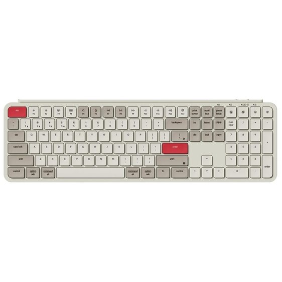 Keychron B6 Pro (B6P-K13) Ultraslim Wireless Keyboard ZMK Online customization - Retro Red 100% US