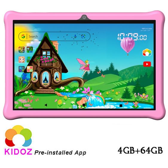 LAMTECH OCTA-CORE KID TABLET 10.1'  4GB+64GB ANDROID 14 BLUSH PINK FAIRYLAND