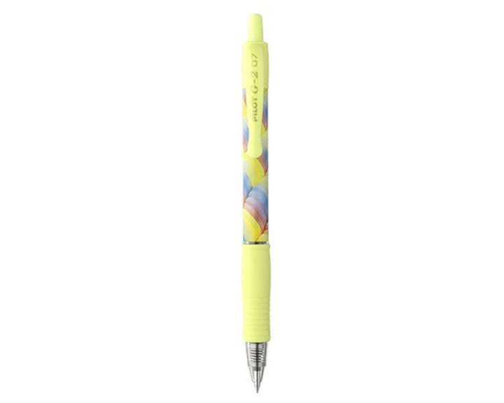 Pilot Στυλό G-2 0.7mm Flow Yellow Μαύρο Μελάνι