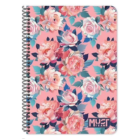 Τετράδιο Σπιράλ Must Team 17χ25 2θ 60φ Vibes 000587359