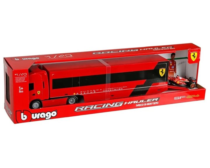 Bburago F1 Racing Hauler Ferrari Κόκκινο 1/43 18/36867
