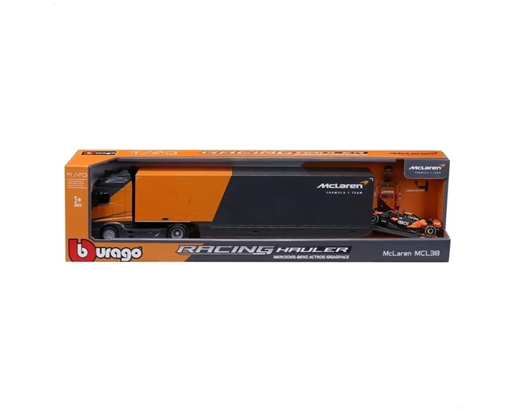 Bburago - Mercedes Racing Hauler McLaren MCL38 #4 Norris 1:43 18/38401