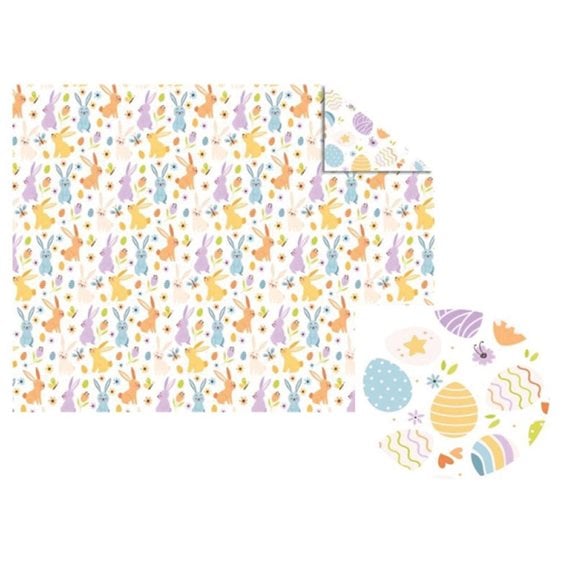 Χαρτόνι με Πασχαλινά Σχέδια 50x70 Easter Bunny 300γρ.