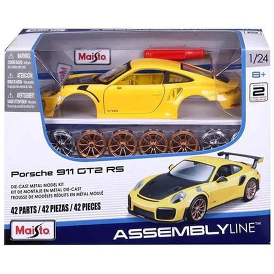 Maisto Maisto 1:24 Assembly Line Porsche 911 GT2 RS - Yellow 48/39523