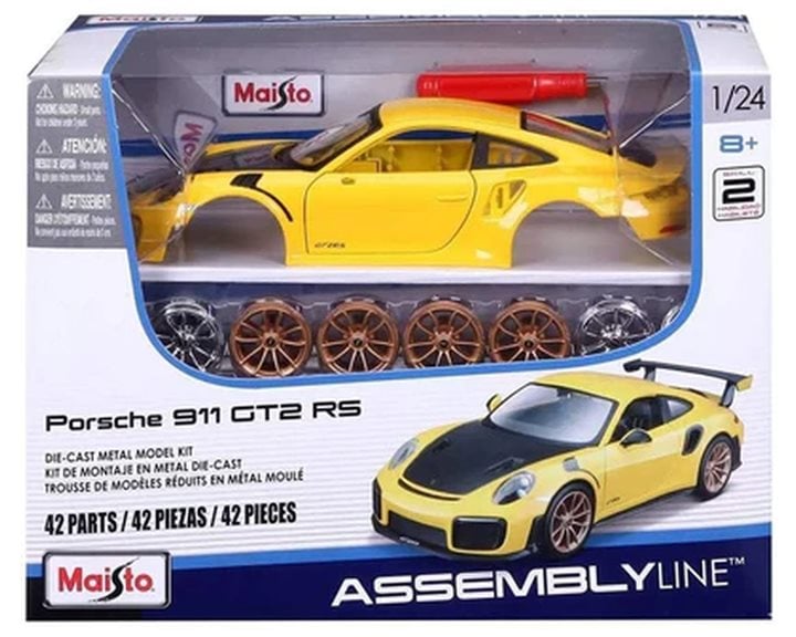 Maisto Maisto 1:24 Assembly Line Porsche 911 GT2 RS - Yellow 48/39523