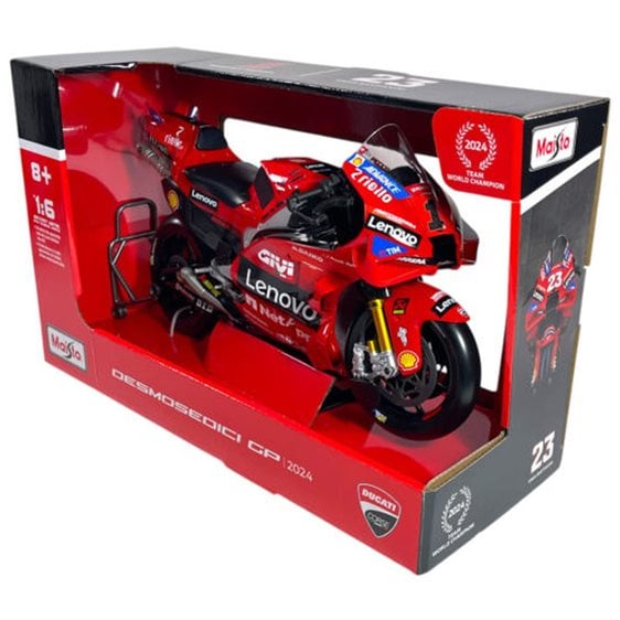 Maisto 1:6 Scale Moto GP 2024 Ducati Lenovo Bagnaia #1 Motorcycle Diecast Model 48/32245