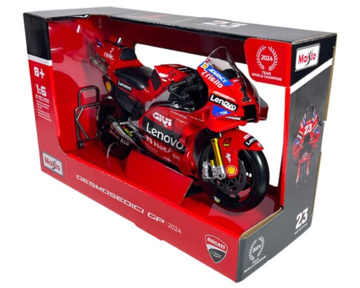 Maisto 1:6 Scale Moto GP 2024 Ducati Lenovo Bagnaia #1 Motorcycle Diecast Model 48/32245