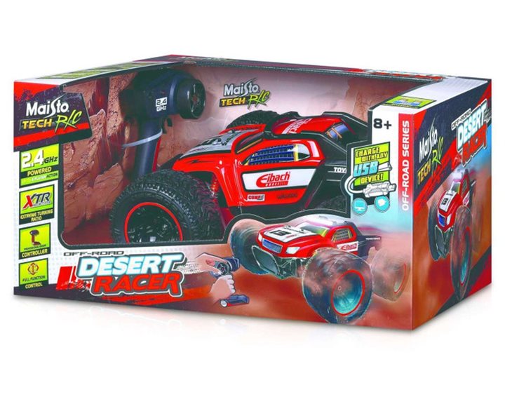 Maisto Tech R/C Remote Control Car, 4x4, Trophy Truck, Off-Road Wheels, 2.4GH.z, 6 Directions, 35 Metres, USB Charging 49/81466