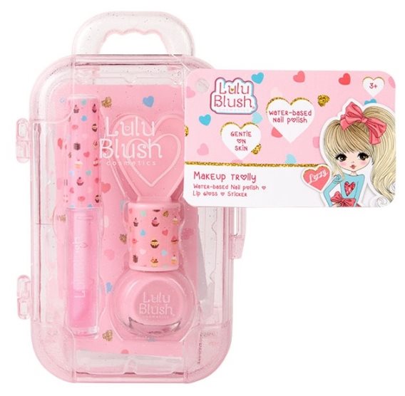 Lulu Blush Βαλιτσάκι Τρόλει με Μακιγιάζ
