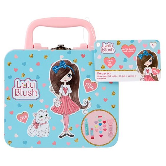 Lulu Blush Σετ Μακιγιαζ σε Μεταλλική Θήκη