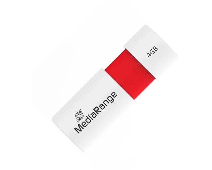 USB Flash Drive MediaRange Color Edition 4GB Κόκκινο