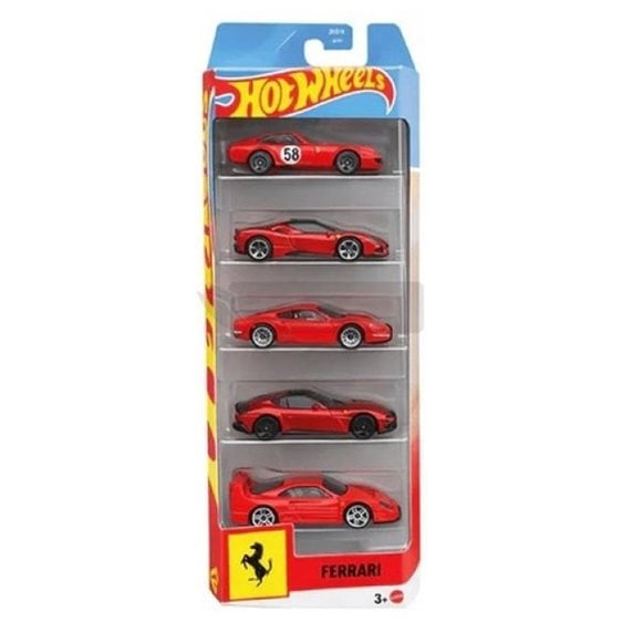 Hot Wheels Αυτοκινητάκια Ferrari Σετ 5 τμχ JLN12