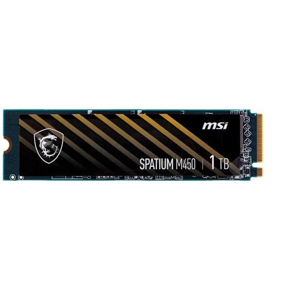 MSI SSD SPATIUM M450 M.2. NVME PCIE GEN 4.0 1TB V1, M.2 2280, NVMe PCI-E GEN4x4, READ 3600MB/s, WRITE 3000MB/s, 5YW.