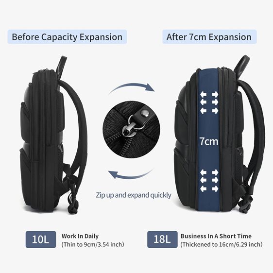 Tigernu Σακίδιο Πλάτης Laptop 17''  T-B9121 Black