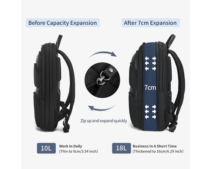 Tigernu Σακίδιο Πλάτης Laptop 17''  T-B9121 Black