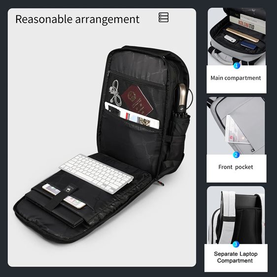 Tigernu Σακίδιο Πλάτης Laptop 15.6'' T-B3140 Black