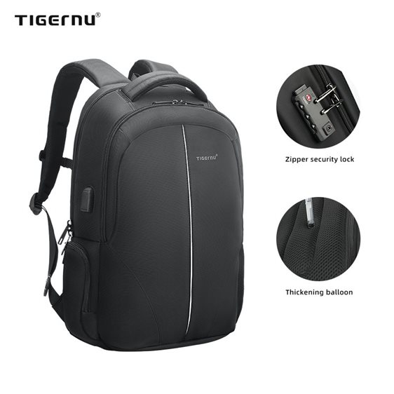 Tigernu Σακίδιο Πλάτης Laptop 15.6'' T-B3105-3A Black
