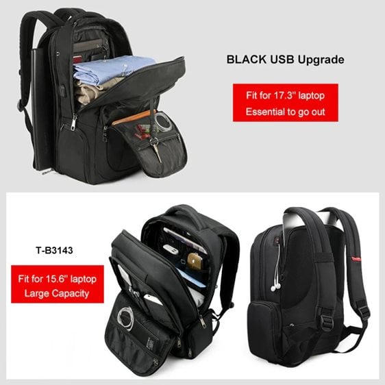 Tigernu Σακίδιο Πλάτης Laptop 15.6'' T-B3143 Black