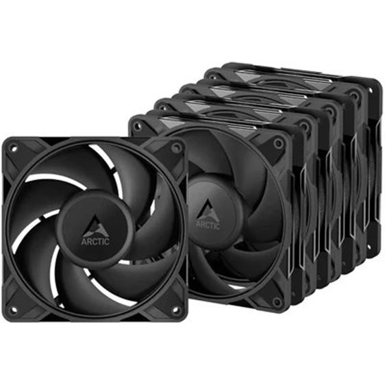 ARCTIC P12 Pro PST LN 5 Pack - 120mm Case Fan - Low Noise - PWM w. Splitter