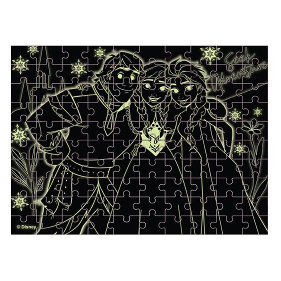 Παζλ Luna 100τμχ 48χ34εκ Glow in the Dark Frozen 000565648